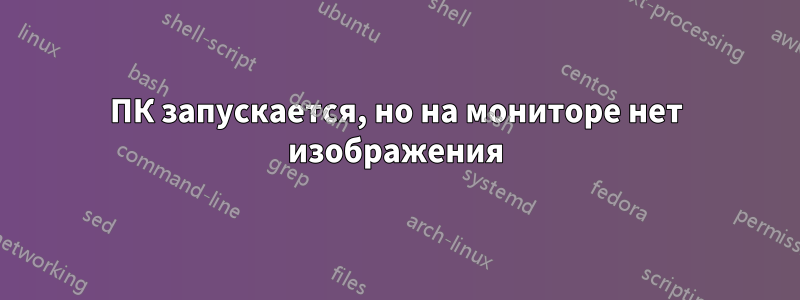 ПК запускается, но на мониторе нет изображения