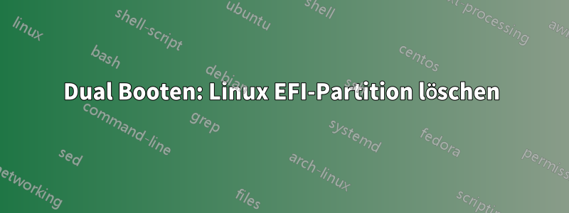 Dual Booten: Linux EFI-Partition löschen