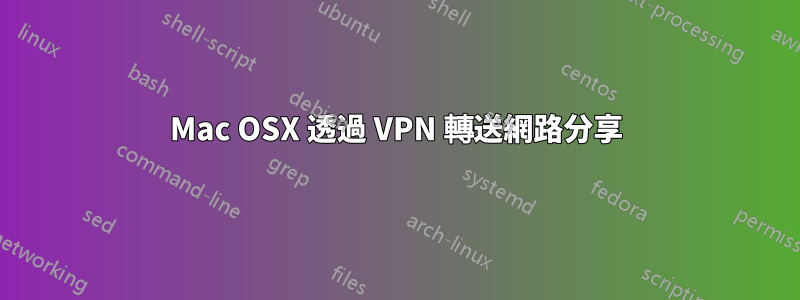 Mac OSX 透過 VPN 轉送網路分享