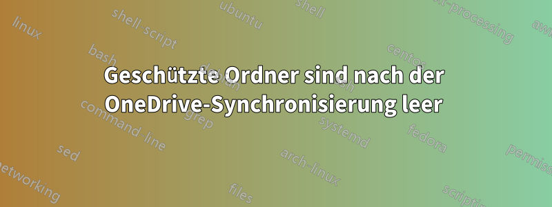 Geschützte Ordner sind nach der OneDrive-Synchronisierung leer