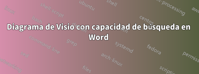 Diagrama de Visio con capacidad de búsqueda en Word