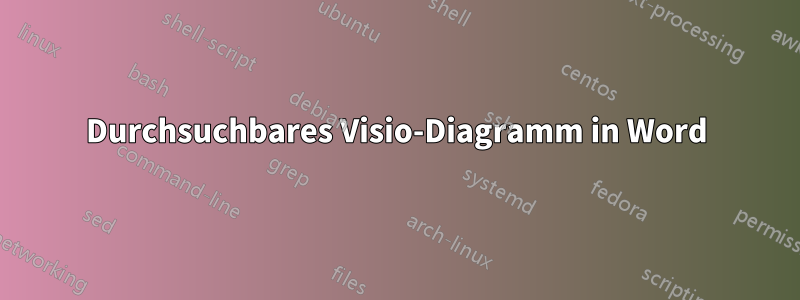 Durchsuchbares Visio-Diagramm in Word