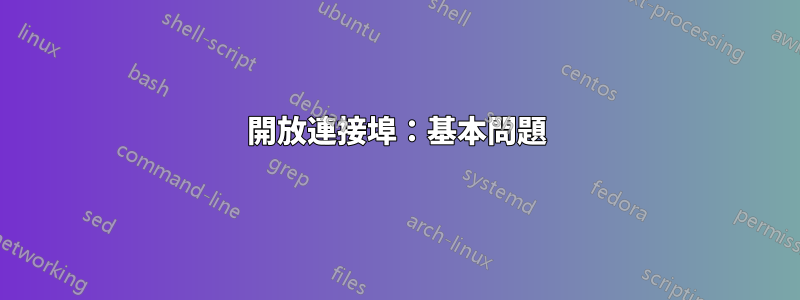 開放連接埠：基本問題