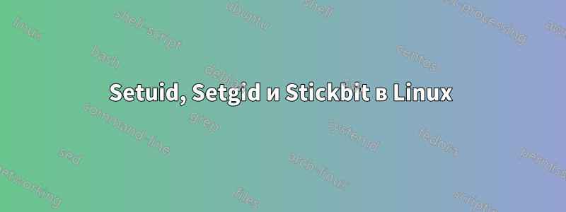 Setuid, Setgid и Stickbit в Linux