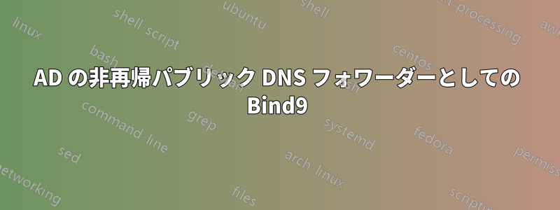 AD の非再帰パブリック DNS フォワーダーとしての Bind9