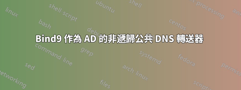 Bind9 作為 AD 的非遞歸公共 DNS 轉送器
