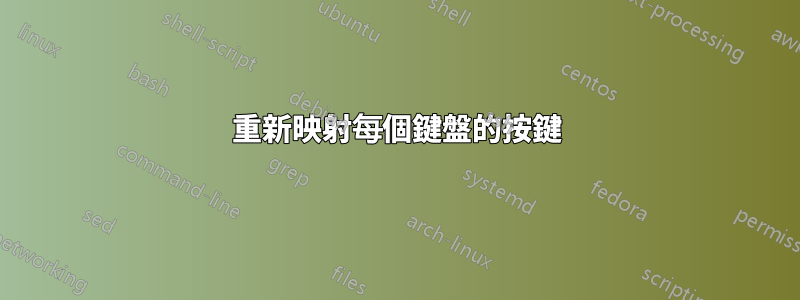 重新映射每個鍵盤的按鍵