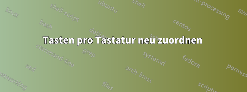 Tasten pro Tastatur neu zuordnen