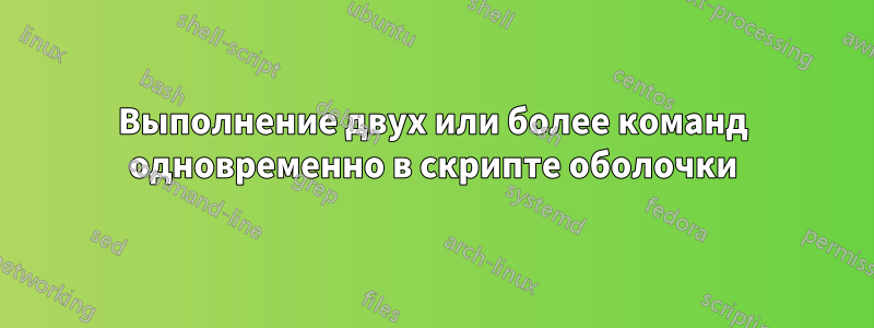 Выполнение двух или более команд одновременно в скрипте оболочки