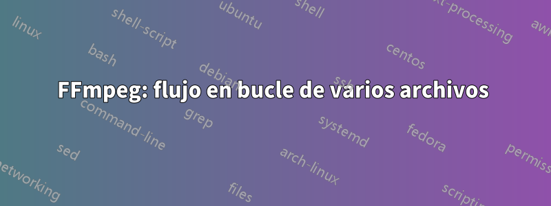 FFmpeg: flujo en bucle de varios archivos