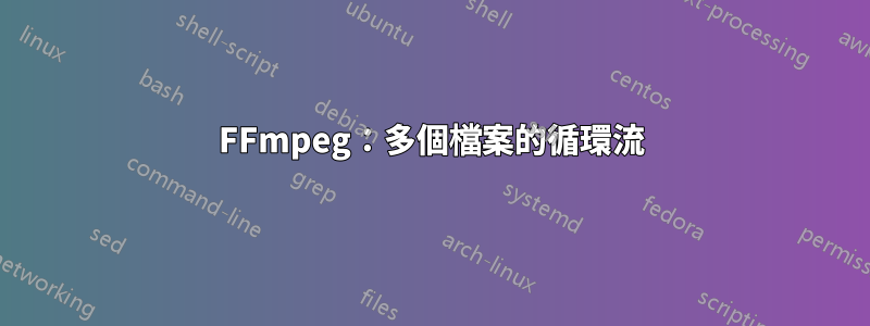 FFmpeg：多個檔案的循環流