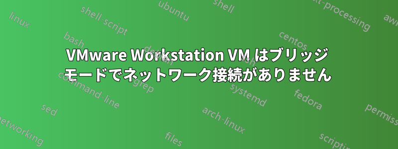 VMware Workstation VM はブリッジ モードでネットワーク接続がありません