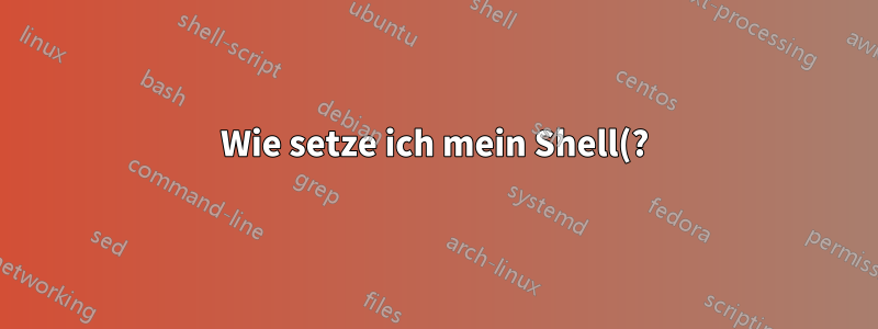 Wie setze ich mein Shell(?)-Passwort zurück, um GalliumOS zu löschen?
