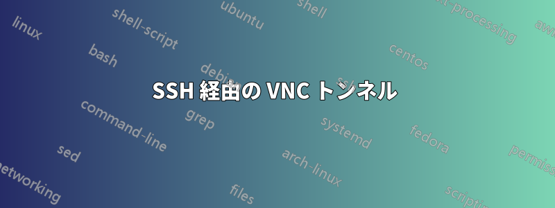 SSH 経由の VNC トンネル