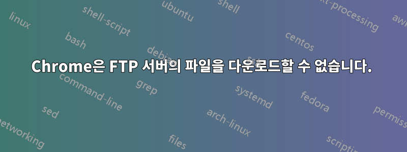 Chrome은 FTP 서버의 파일을 다운로드할 수 없습니다.