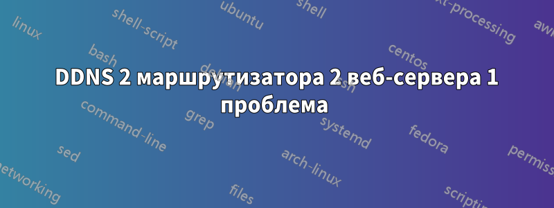 2 DDNS 2 маршрутизатора 2 веб-сервера 1 проблема