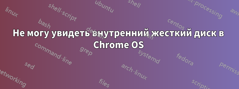 Не могу увидеть внутренний жесткий диск в Chrome OS