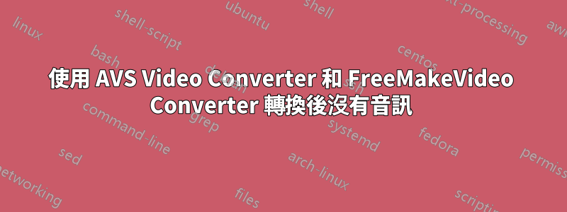 使用 AVS Video Converter 和 FreeMakeVideo Converter 轉換後沒有音訊