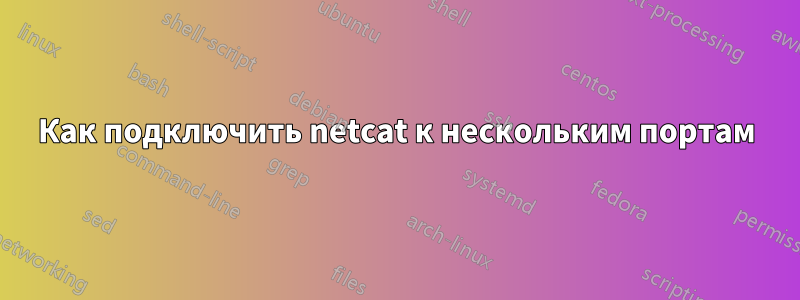 Как подключить netcat к нескольким портам