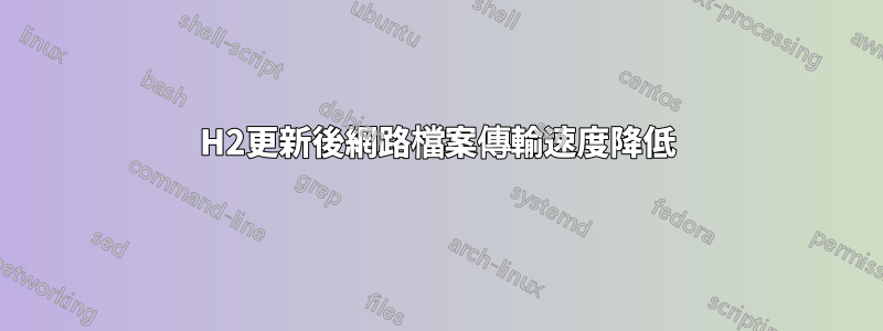 20H2更新後網路檔案傳輸速度降低