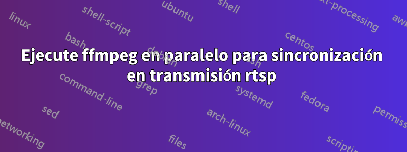 Ejecute ffmpeg en paralelo para sincronización en transmisión rtsp