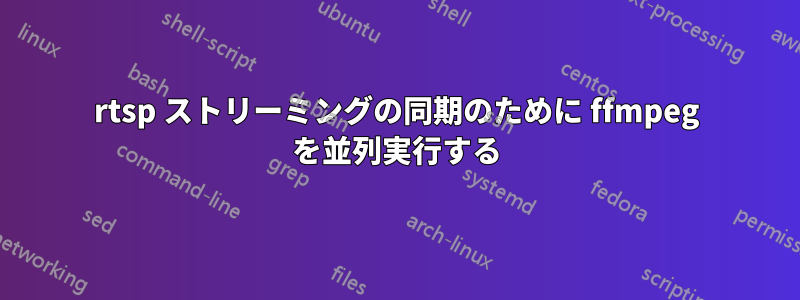 rtsp ストリーミングの同期のために ffmpeg を並列実行する