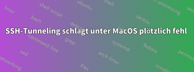 SSH-Tunneling schlägt unter MacOS plötzlich fehl