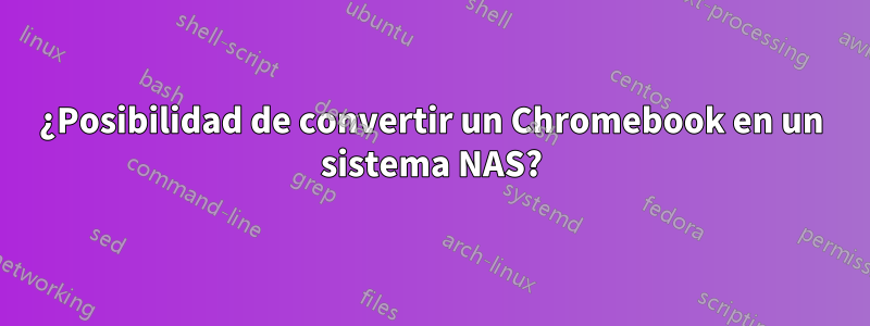 ¿Posibilidad de convertir un Chromebook en un sistema NAS?