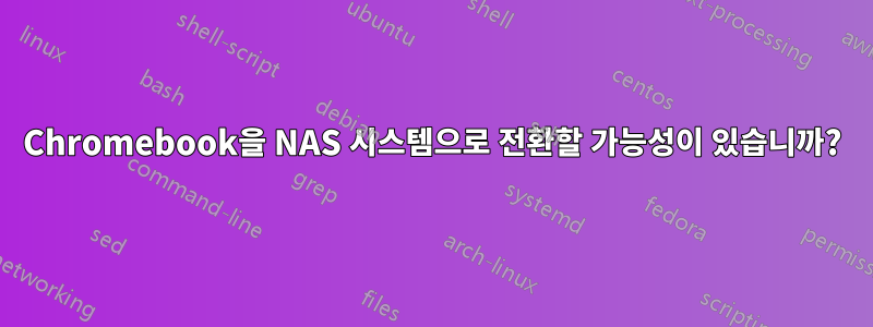 Chromebook을 NAS 시스템으로 전환할 가능성이 있습니까?