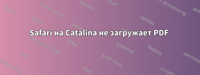 Safari на Catalina не загружает PDF