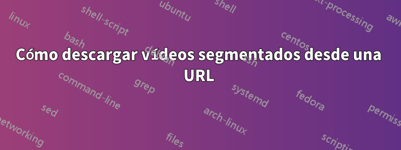 Cómo descargar vídeos segmentados desde una URL