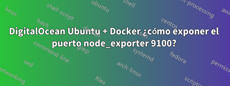 DigitalOcean Ubuntu + Docker ¿cómo exponer el puerto node_exporter 9100?