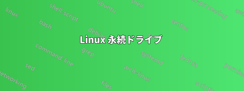 Linux 永続ドライブ