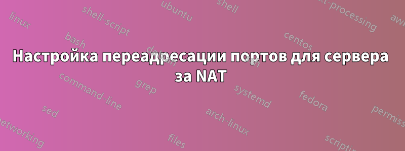 Настройка переадресации портов для сервера за NAT