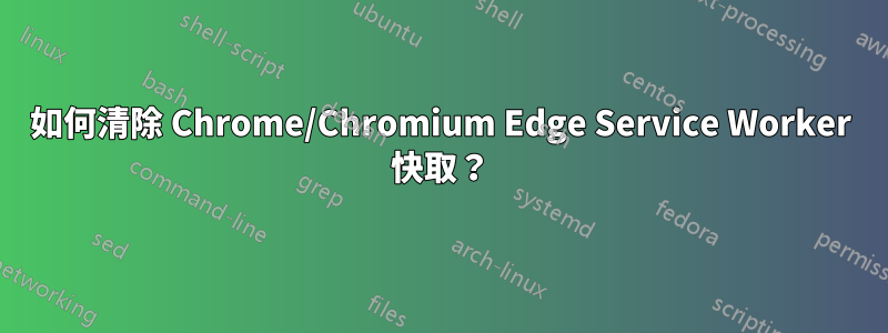 如何清除 Chrome/Chromium Edge Service Worker 快取？