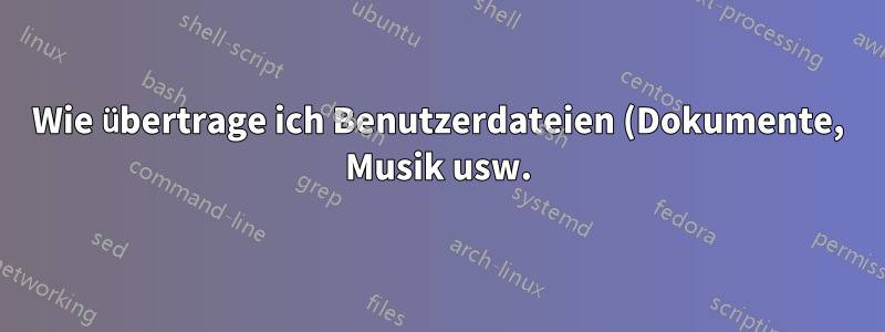 Wie übertrage ich Benutzerdateien (Dokumente, Musik usw.) von einer ausgetauschten Windows 10-Festplatte?