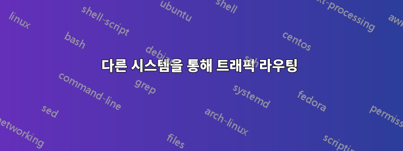 다른 시스템을 통해 트래픽 라우팅