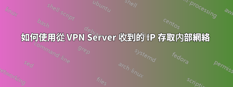 如何使用從 VPN Server 收到的 IP 存取內部網絡