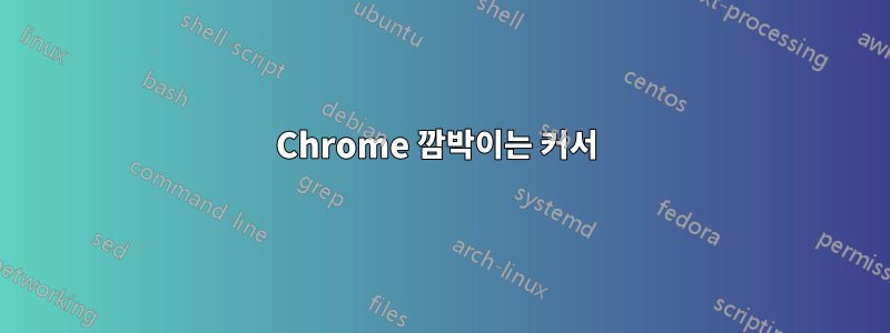 Chrome 깜박이는 커서 
