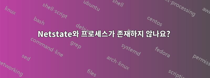 Netstate와 프로세스가 존재하지 않나요?