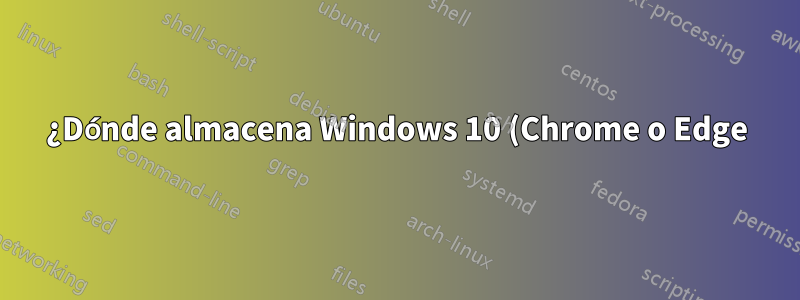 ¿Dónde almacena Windows 10 (Chrome o Edge) los datos de una PWA instalada?