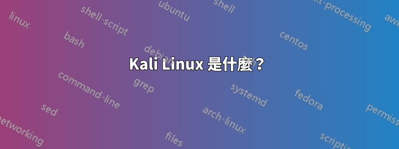 Kali Linux 是什麼？