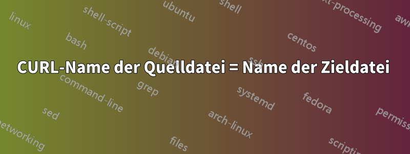 CURL-Name der Quelldatei = Name der Zieldatei