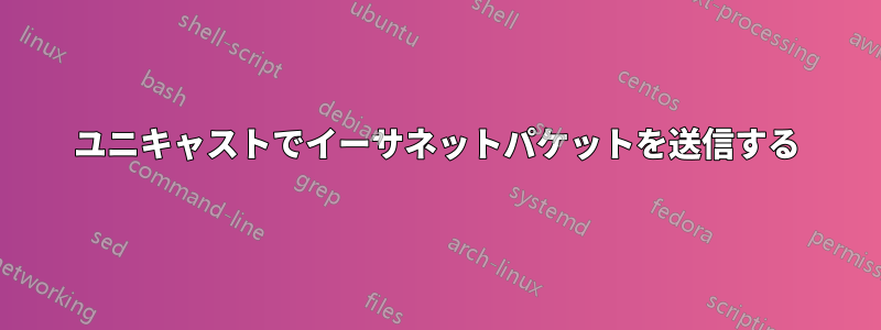 ユニキャストでイーサネットパケットを送信する