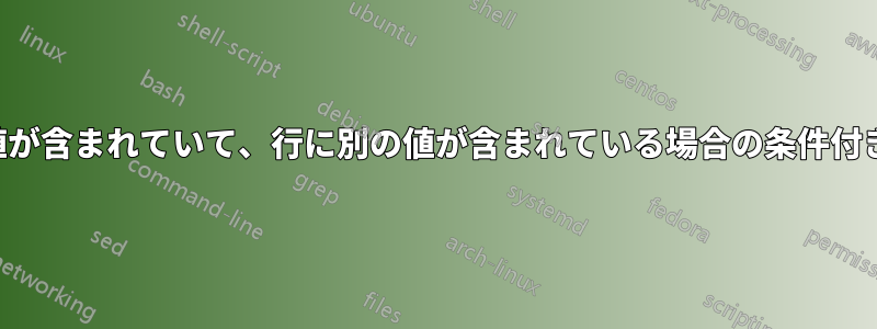 列に値が含まれていて、行に別の値が含まれている場合の条件付き書式