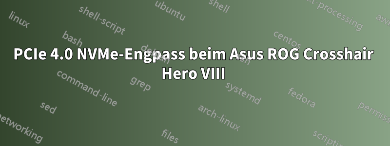 PCIe 4.0 NVMe-Engpass beim Asus ROG Crosshair Hero VIII