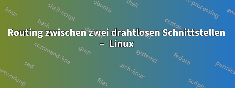 Routing zwischen zwei drahtlosen Schnittstellen – Linux