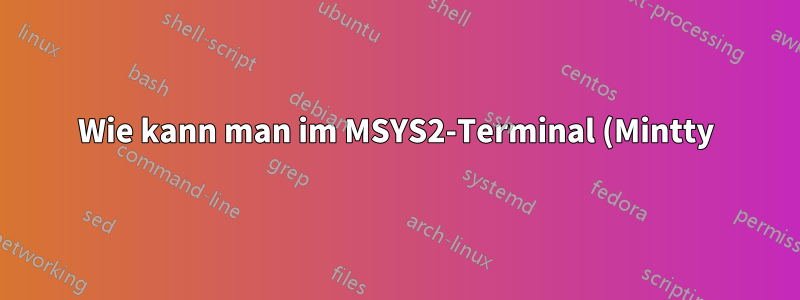 Wie kann man im MSYS2-Terminal (Mintty) feststellen, ob es sich bei einer Datei um einen symbolischen Link oder eine LNK-Verknüpfungsdatei handelt?