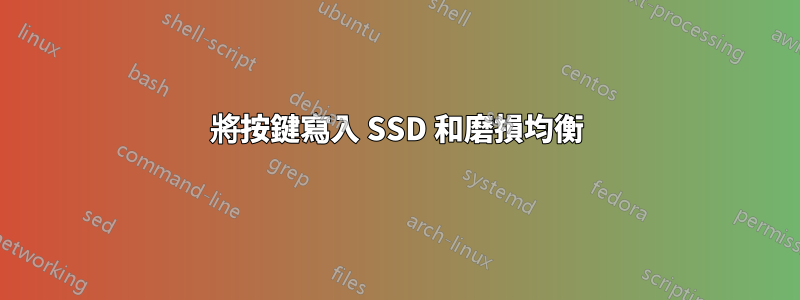 將按鍵寫入 SSD 和磨損均衡