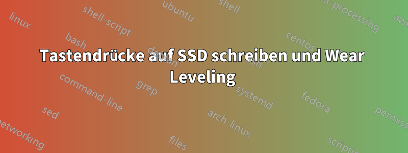 Tastendrücke auf SSD schreiben und Wear Leveling